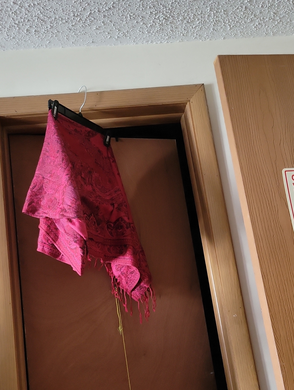 Red Paisley Fringe Shawl Scarf PASHMINA